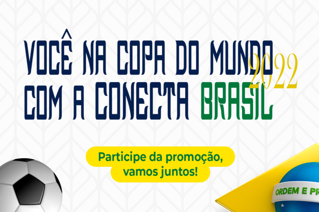 Promoção da Conecta Brasil sobre a Copa do Mundo